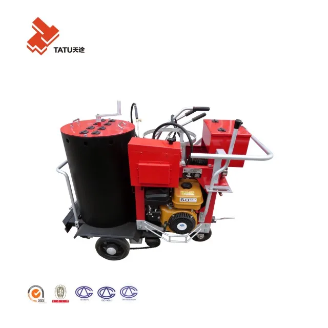 hand push thermoplastic paint applicator machine used for vibrate line