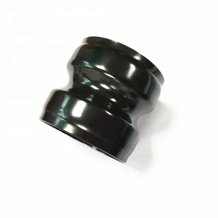 Oil transmission pipe connection buckle customized processing aluminum alloy shell CNC turning processing Black processing