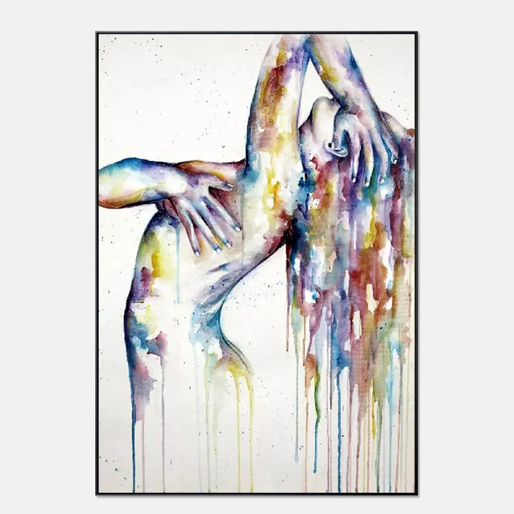 Home goods art famous modern abstract watercolor paintings giclee printers sale