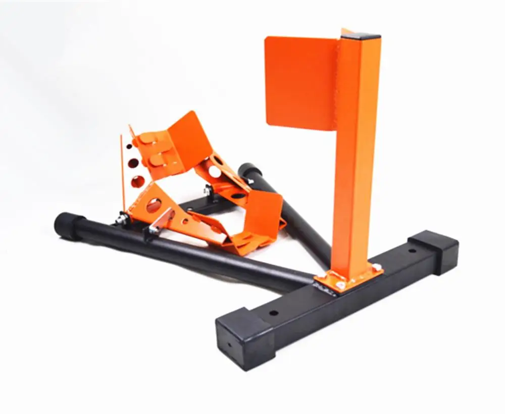 450LBS  Support Stand/Paddock Motorcycle Trailer  Wheel Chock