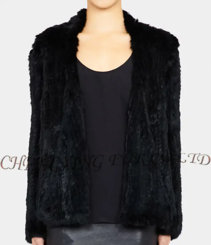 Cx-g-a-149d евро стиль подлинная кролика трикотаёного меха куртки 2013