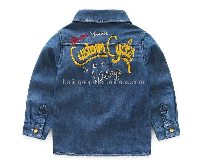 
Bulk wholesale kids clothing baby denim clothes children shirt 