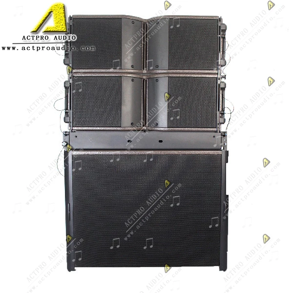 KR208 passive active line array system daul 8 inch line array speaker with amplifier professional audio sound China Actpro Audio