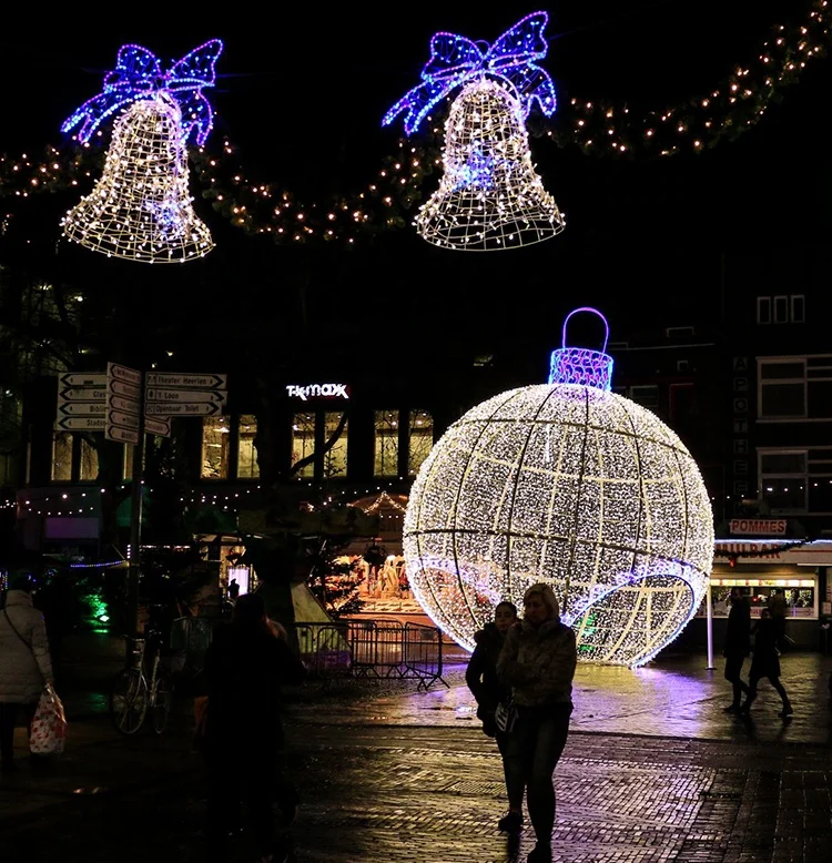 large christmas decoration Lighting Ball IP65 Rated LED Giant Walk through ornament Baubles Decorative Lighting for Landscape