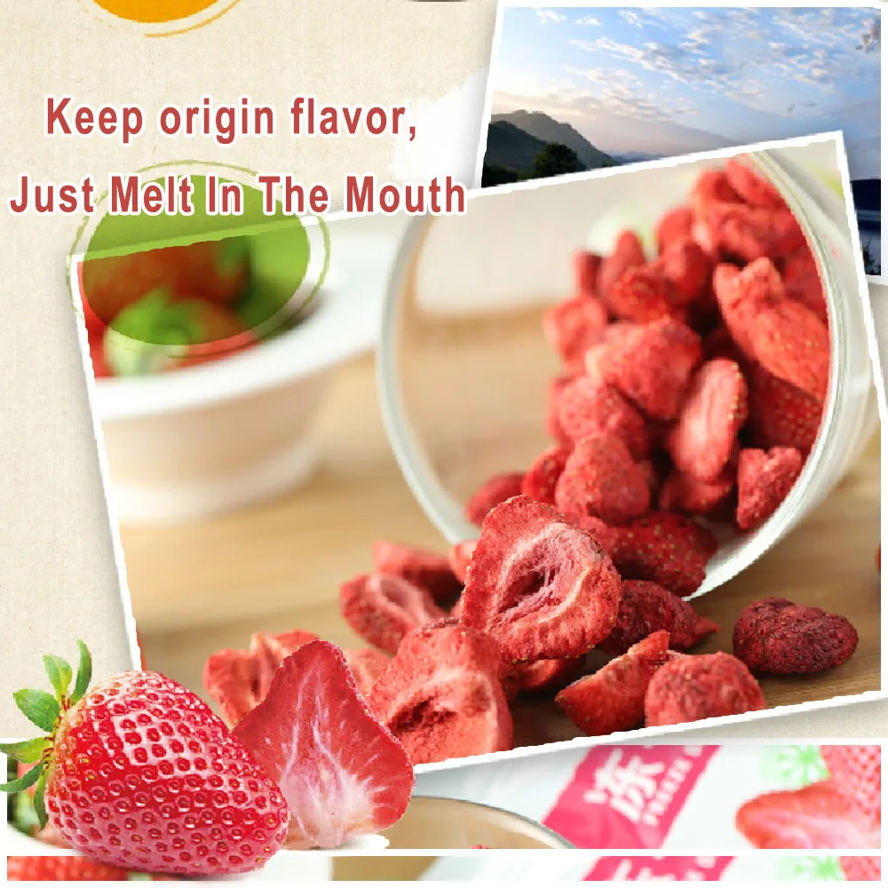 Сублимационной Сушке Клубника Ломтик