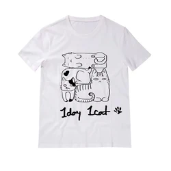 Custom Design White custom O-Neck Short Sleeve print t shirt men cotton