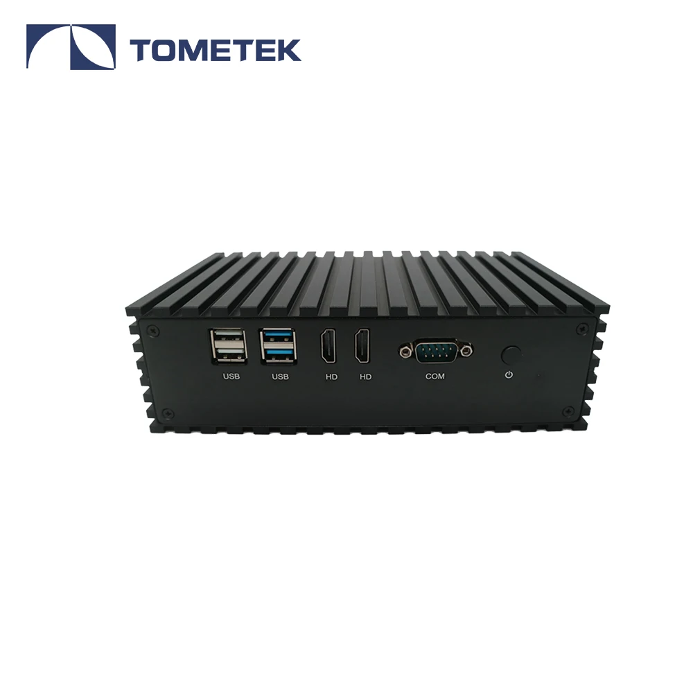 Fanless micro pc x86 mini computer intel celeron 3855U CPU SFP+  lan ports