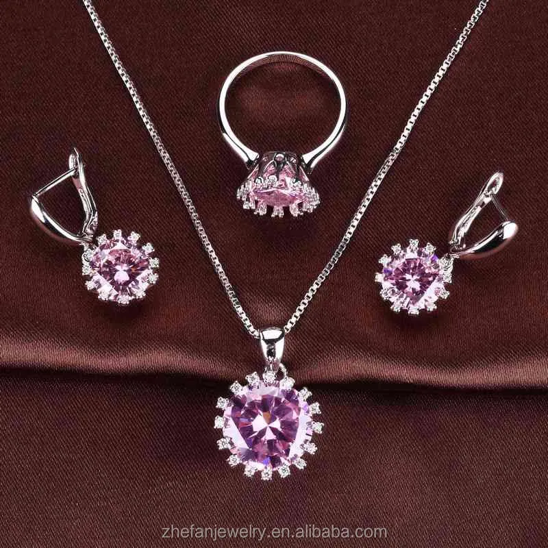 Factory price guangzhou fashion jewelry market factory fancy costume wedding jewelry set