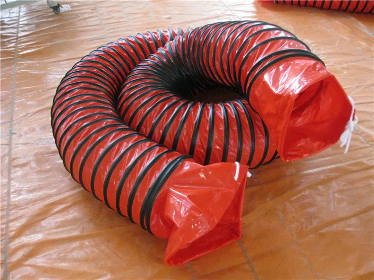 Yellow color flexible ventilation blower duct hose