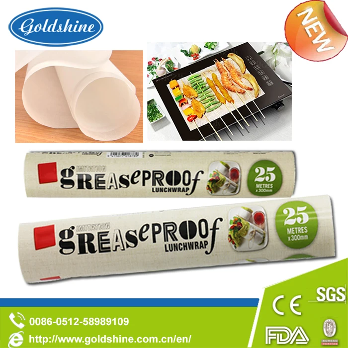 
Food Wrapping Use Greaseproof Printed Baking Paper Parchment Paper for barbecue 