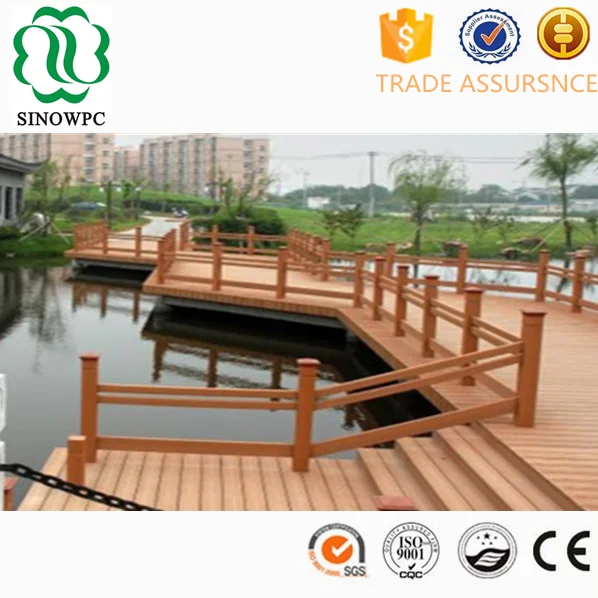 70x40mm WPC wood plastic composite handrails/railing for stair, bridge with SGS CE ISO