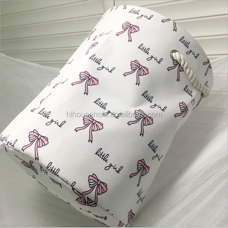 
Baby Girl Lovely Princess Canvas Foldable Storage Bin Basket 