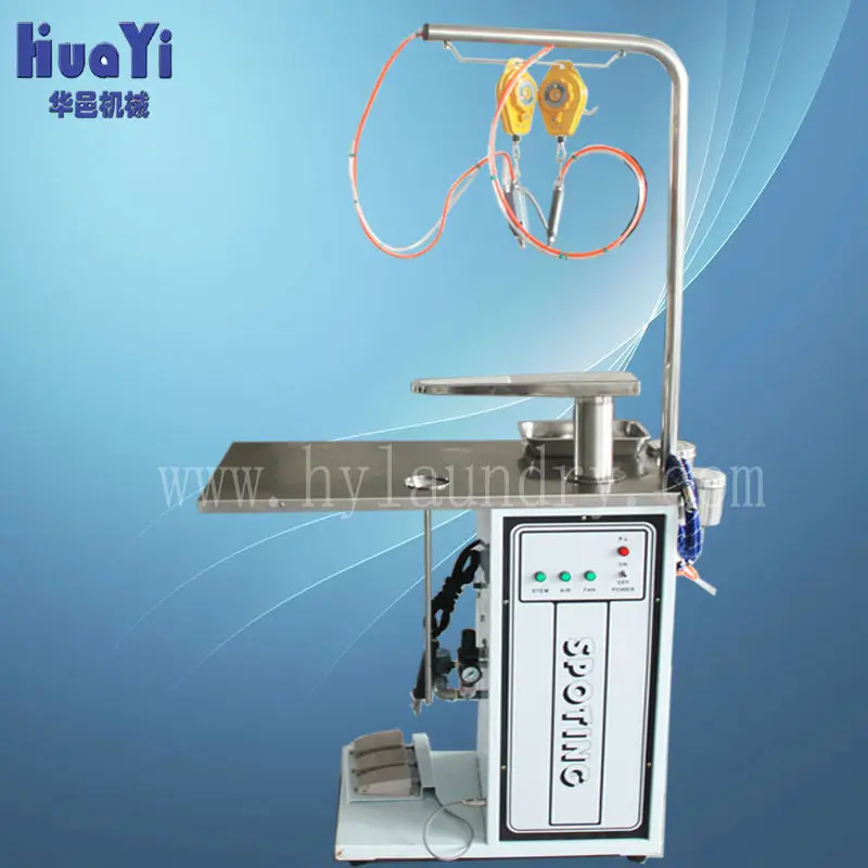 Hotel, laundry, dry cleaning shop, hospital spotting table