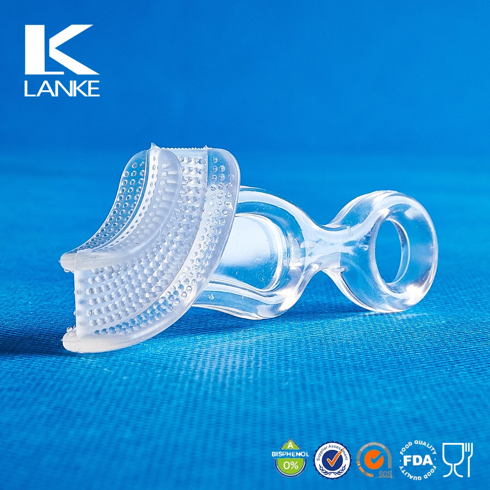 Силиконовая детская зубная щетка с логотипом на заказ