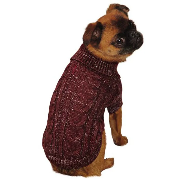 Дешевые зимние Вязание Хлопок милый собак Одежда
