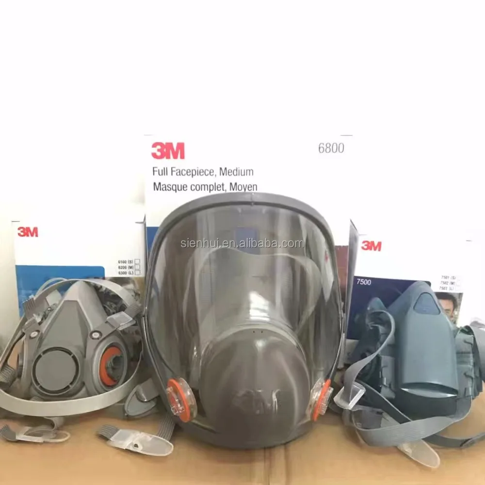 
Reusable full facepiece 6800 Reusable half facepiece 6800 6200 7502 