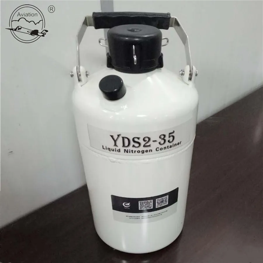 Контейнер для семян жидкого азота объемом 2 л для искусственного осеменения на ферме для коров