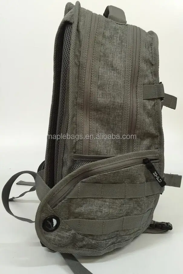 Custom canvas military tactical backpack skateboard bag with 2 board straps
