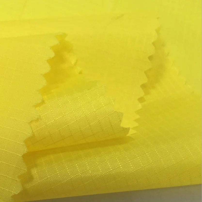 PU coated 230T 70D nylon ripstop fabric for air inflatable sleeping bed