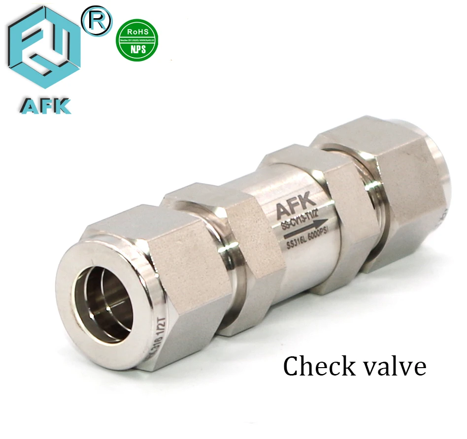 Check Valve 3000psi High Pressure Stainless Steel One Way Stainless Steel Gas Standard Normal Temperature General Manual CV AFK