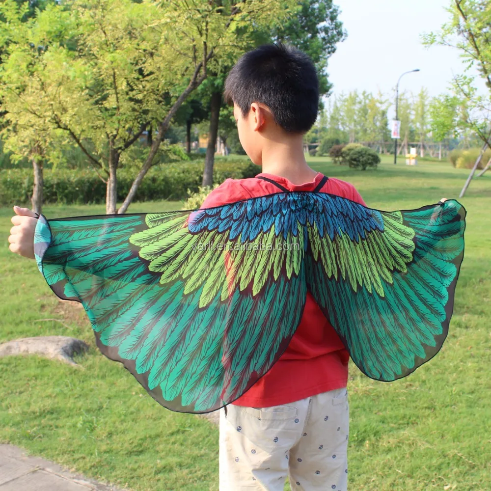 Christmas children play costumes bird wing capes for 3-13 years kids