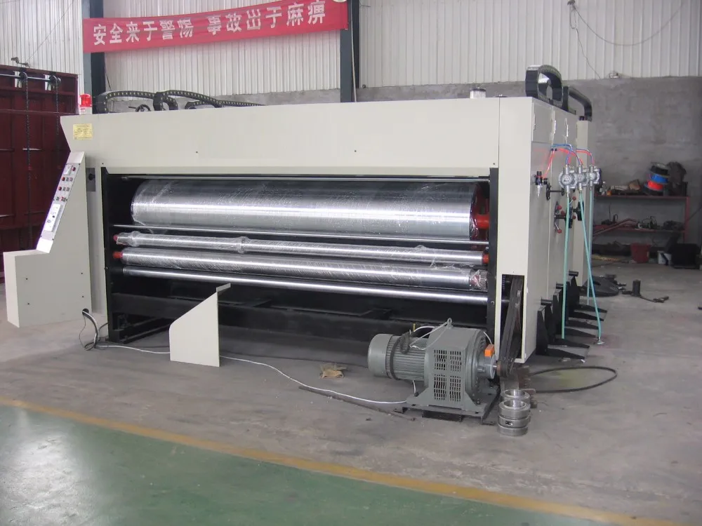 Полуавтоматический флексографский принтер для гофрированного картона