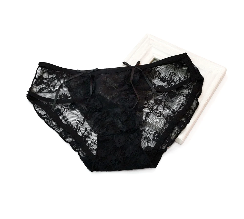 126 Amazon Hot Selling Sexy Transparent Ladies Underwear Panties Ladies Open Crotch Panties Stock Women Lace g String Lingerie