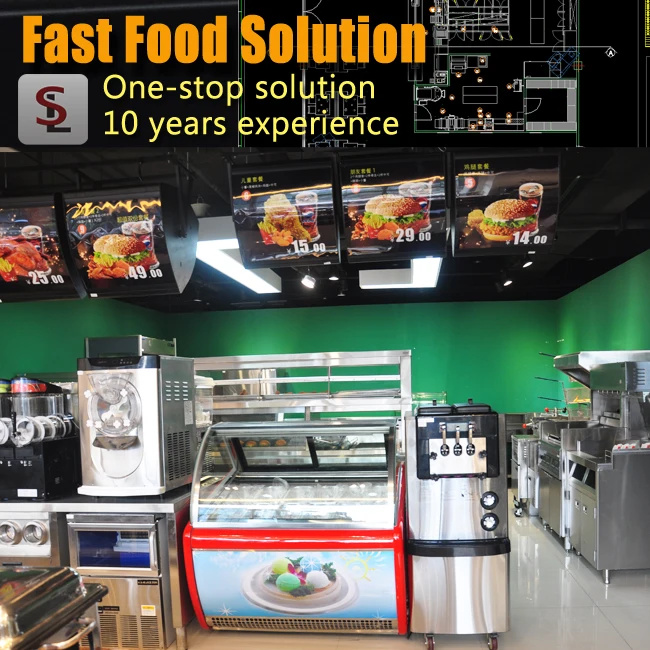 
Shinelong Equipment Fast Food Store Burger Restaurant Kitchen Equipment In China 