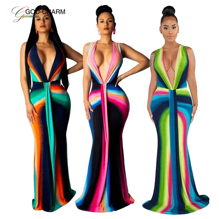 *GC-66870910  2020 new arrivals Wholesale off shoulder sexy v neck dinner dresses ball gowns and cocktail dresses for ladies
