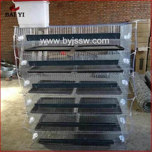 Poultry Quail Farming Equipment Cage Accessories With Tray