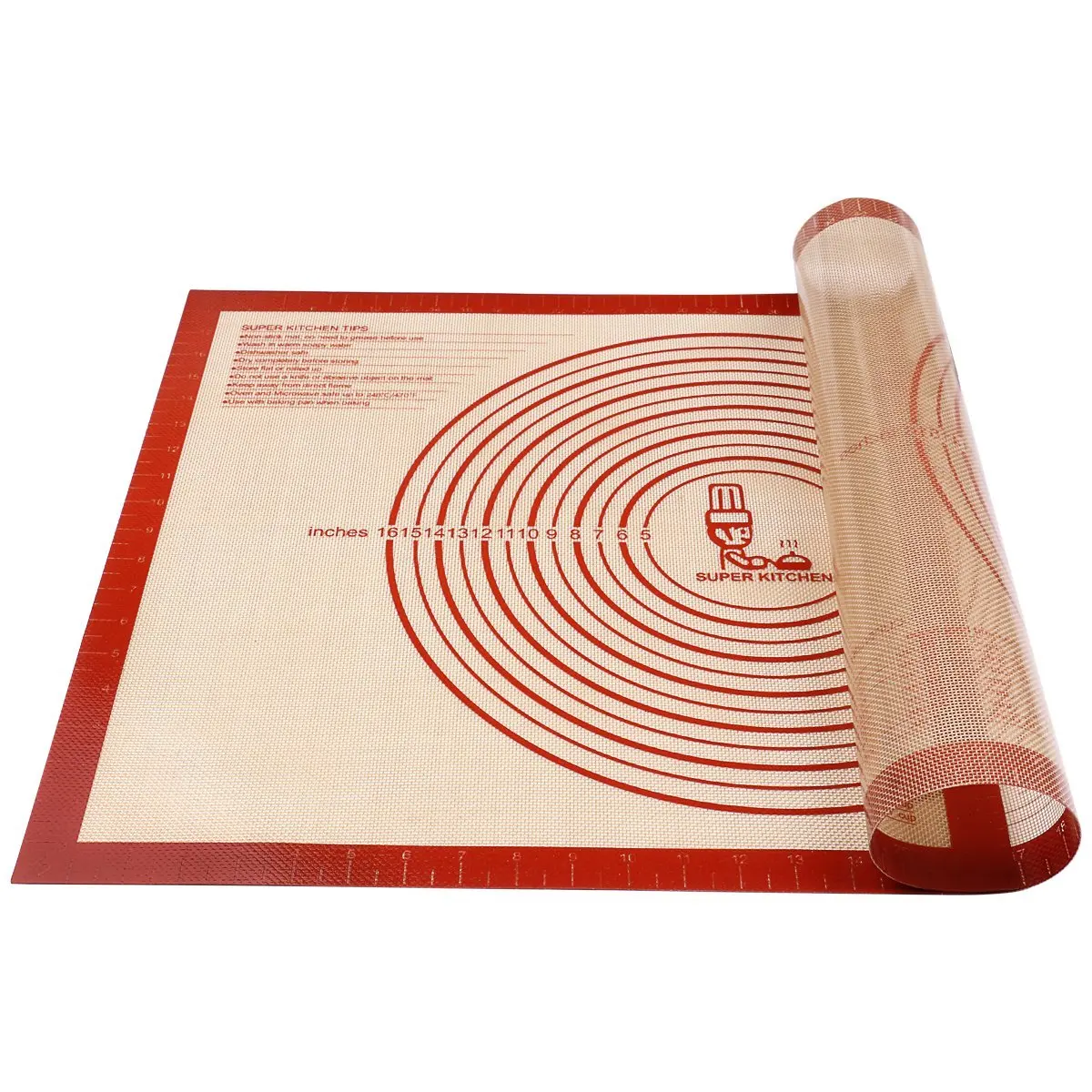 Non-slip Silicone Pastry Mat Extra Large with Measurements 28'By 20' for Silicone Baking Mat, Counter Mat, Dough Rolling Mat