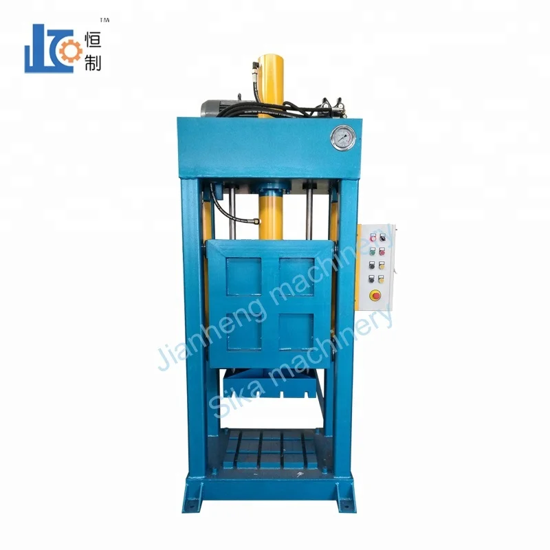 
Good Quality Clothes press baling machine;waste textile compress baler machine;baling press for Pressure of cylinder 120 clothes 