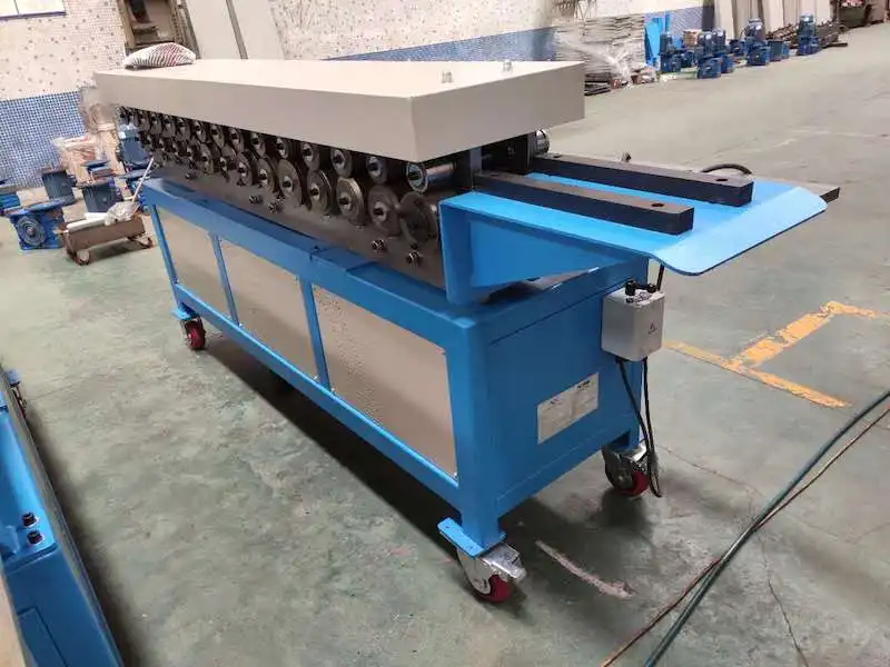 METMAC Duct TDF Flange Forming Machine for Stainless Steel Sheet Rectangular air duct TDF joint flange roll forming machine
