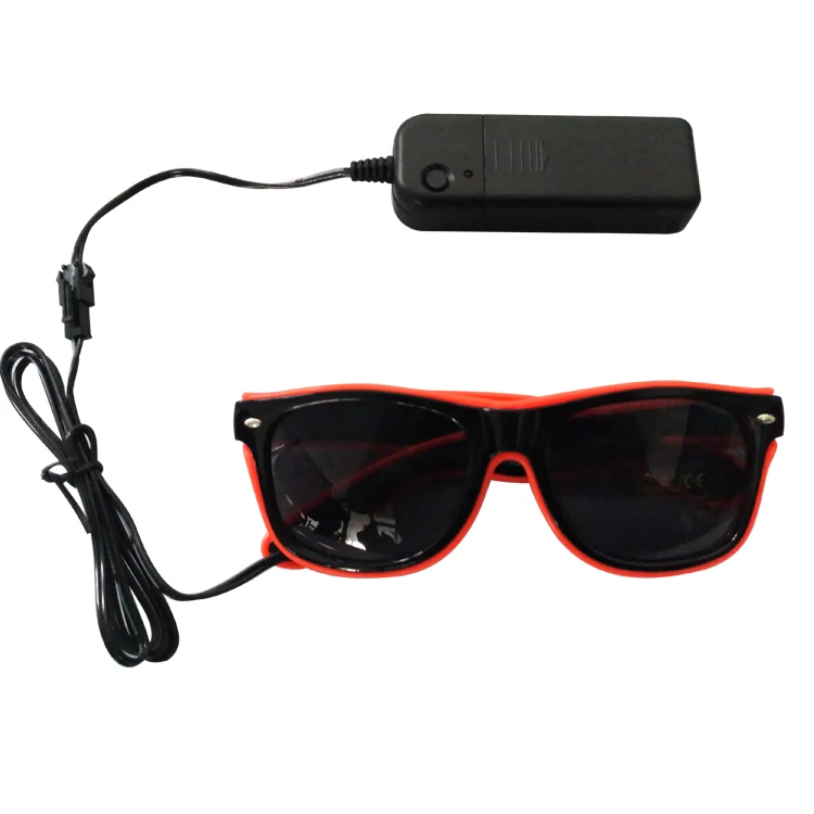 Flashing EL Glasses EL Wire LED Glowing Party Supplies Glow Glasses