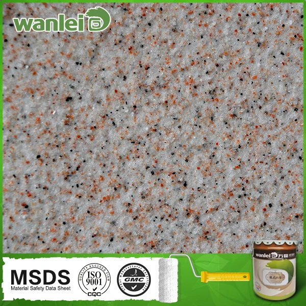 Natural color, non-toxic washable wall in real stone paint