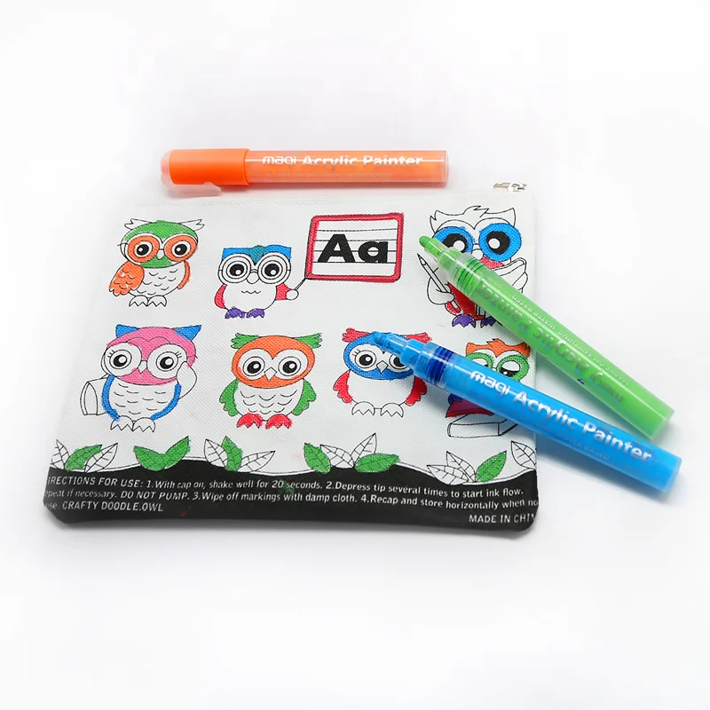 DIY Works on Any Surfaces Acrylic Permanent Paint Marker Pen for Ceramic Rock Glass Porcelain Mug Fabric Canvas Painting