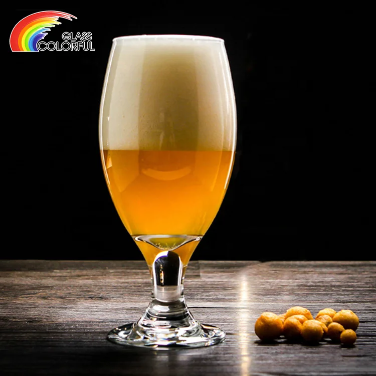 Wine cup shape glass cup for beer drinking modern design