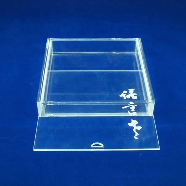 High quality customized clear lucite display boxes