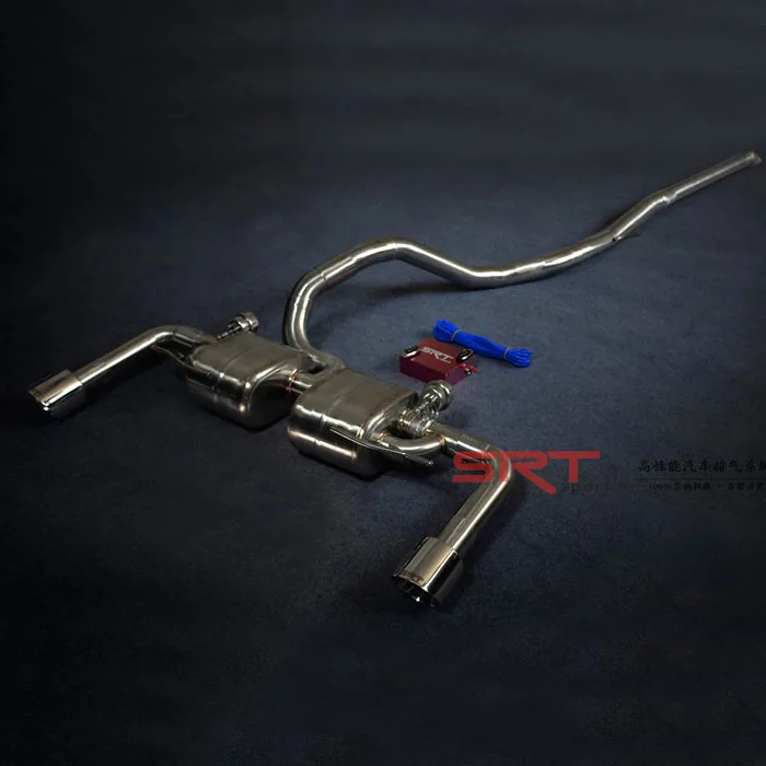 exhaust system for Volvo V60 S60L X760 electric exhaust valve catback with quad double tip