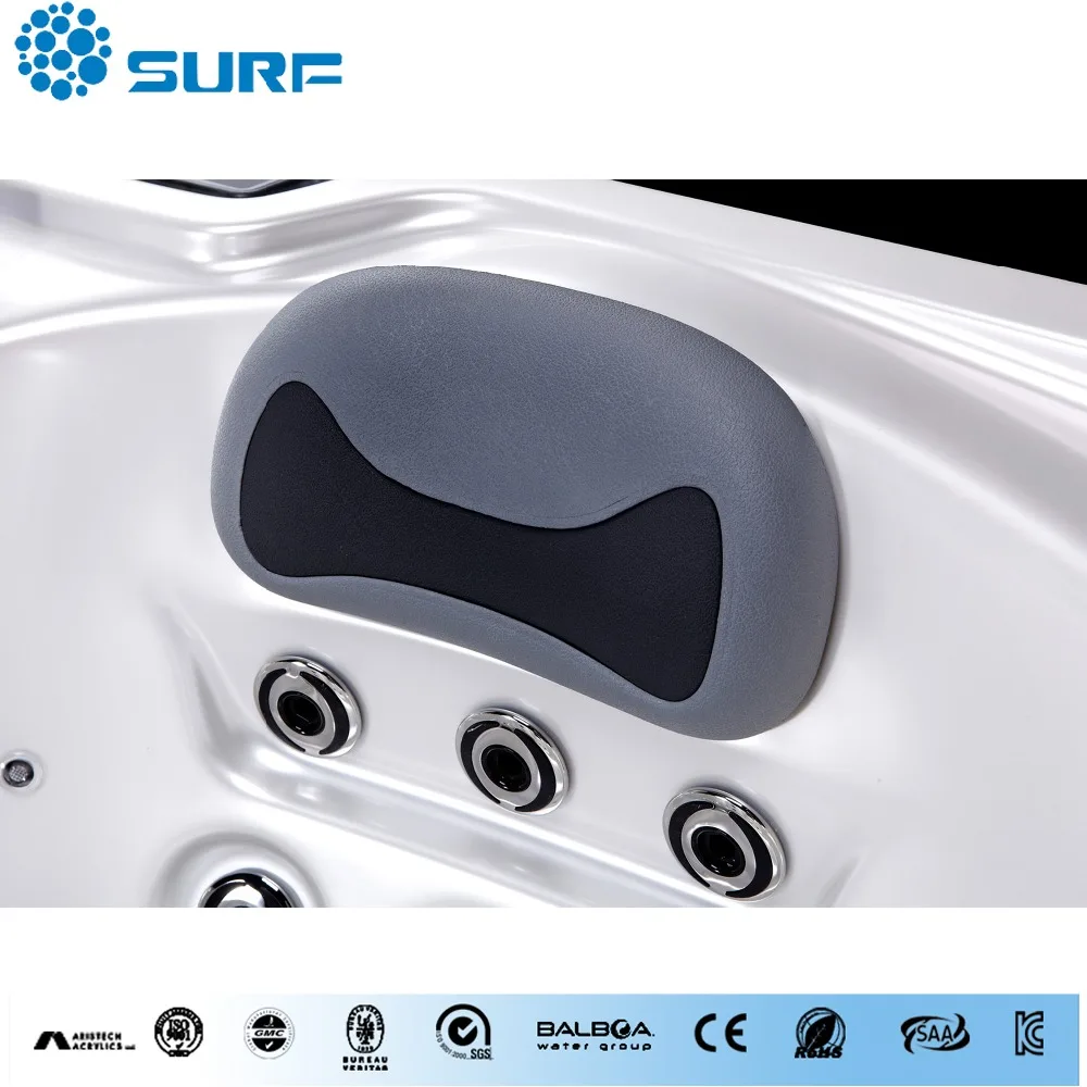 
CE approval Massage Whirlpool spa 3 persons spa Acrylic tub witn American Balboa control system 