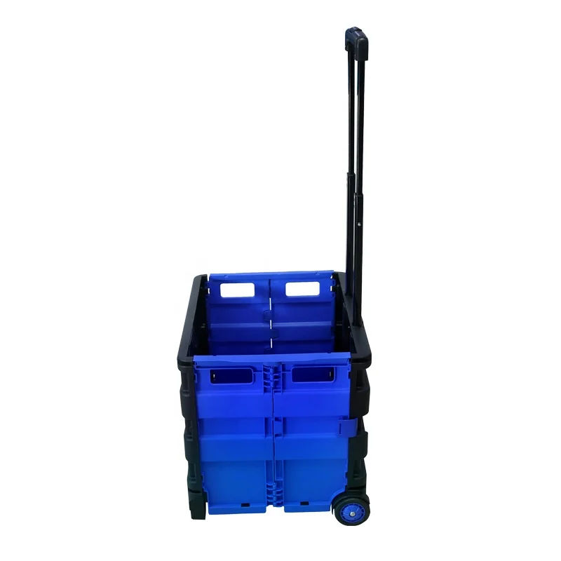 Bafuluo OEM High Quality 2 Wheels Shopping Plastic Go Carts folding shopping cart for camping