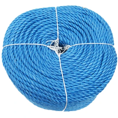 3 strands blue polypropylene PP Rope in split film