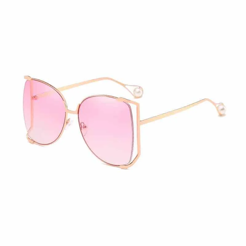 fashion big frame brand designer sunglasses for women