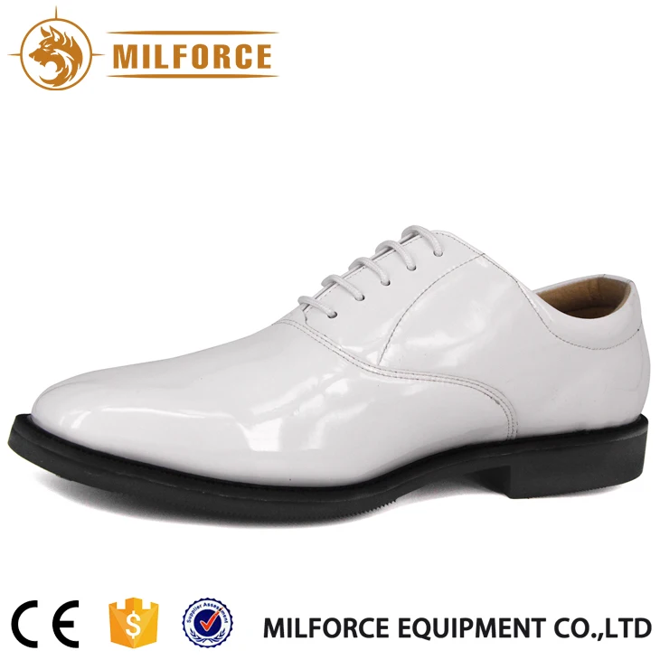 
Milforce military work dress men white classics genuine leather custom office shoe 