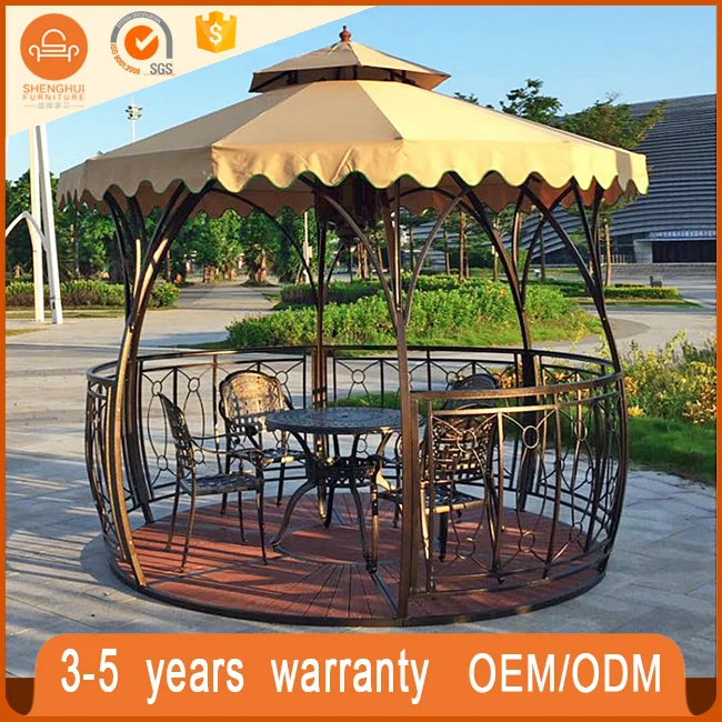 
Luxury Cumstomized European Style Dome Waterproof Round Gazebo For Patio Garden 