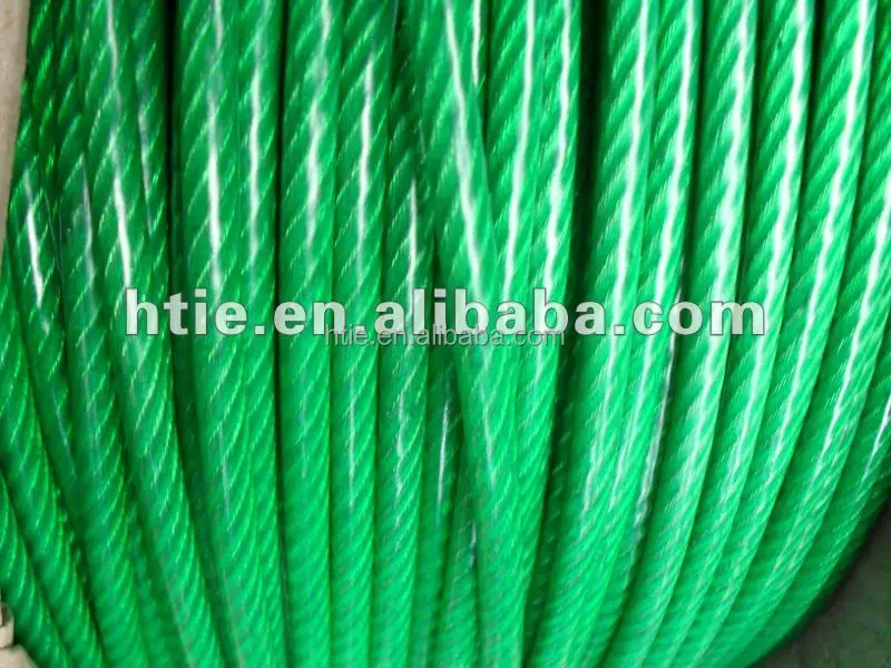  Оцинкованный стальной трос с ПВХ покрытием