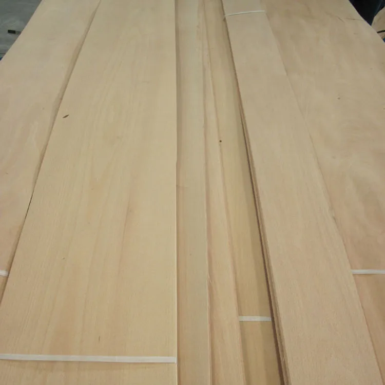 China factory supply natural steamed white beech veneer price list