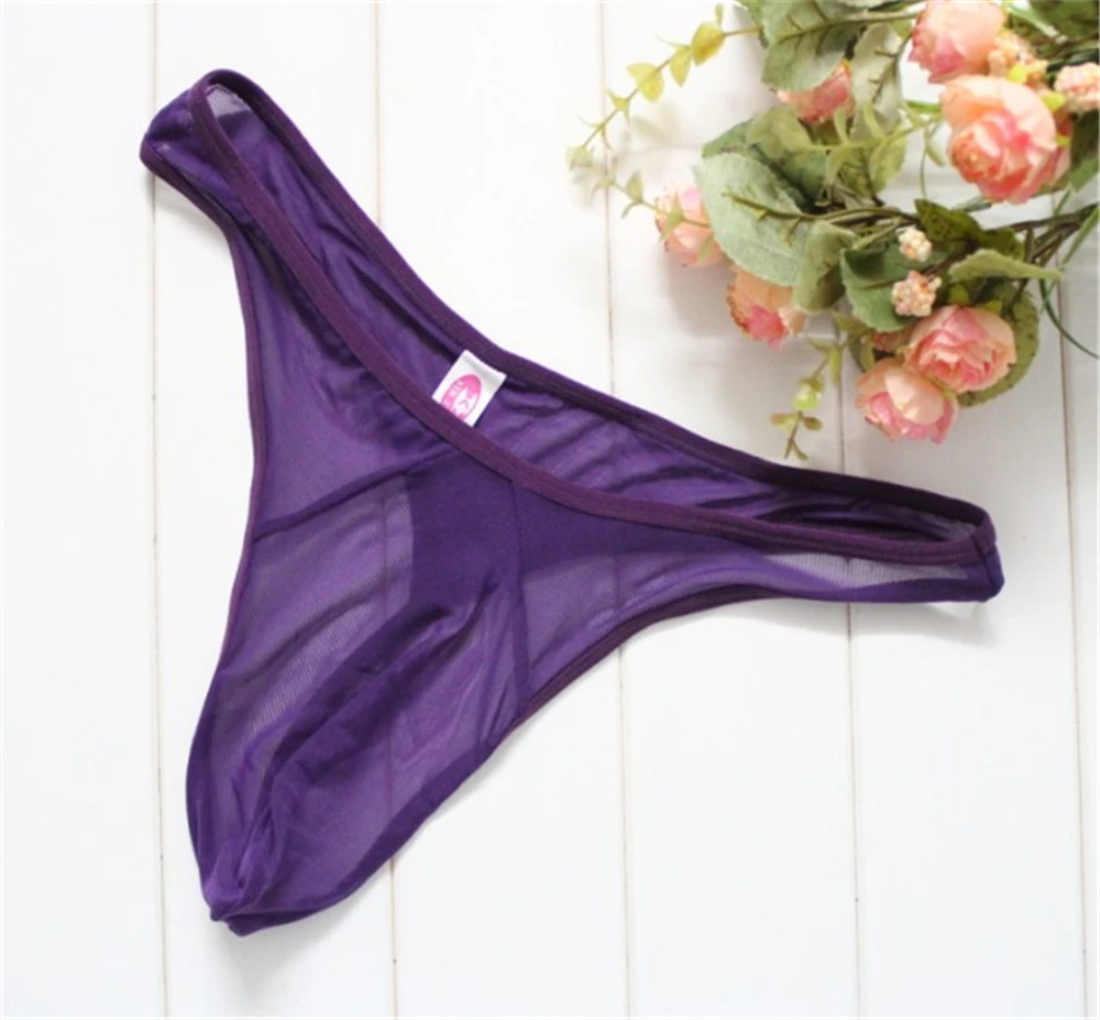 Европейские стильные мужские прозрачные сетчатые прозрачные стринги, красивые сексуальные мужские стринги, нижнее белье