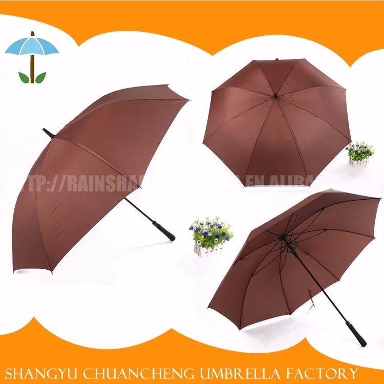 Windproof Beautiful Straight Yellow Umbrella Wholesale
