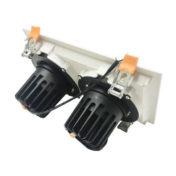 
white recessed Spot Light 15WX2 gimbal downlight 
